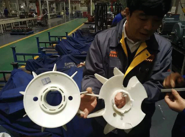 西安泰富西瑪變頻電機與普通電機過載的比較。